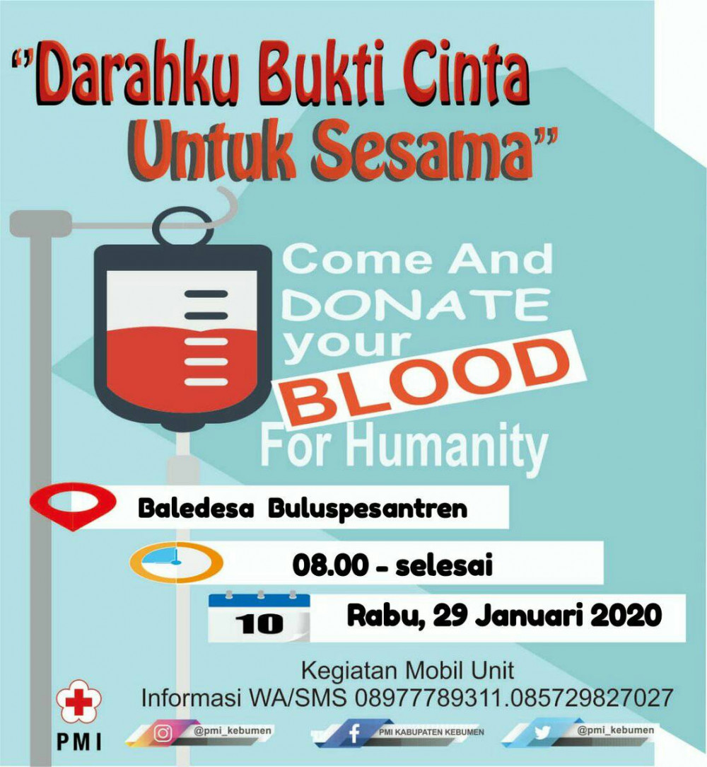 Darahku Bukti Cinta Untuk Sesama