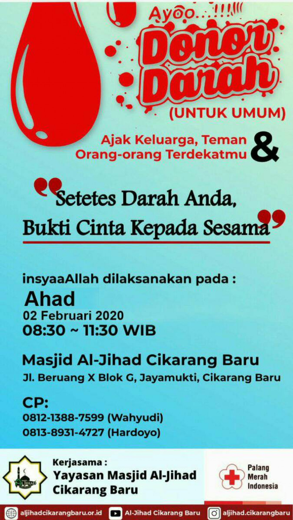 Setetes Darah Anda Bukti Cinta Kepada Sesama