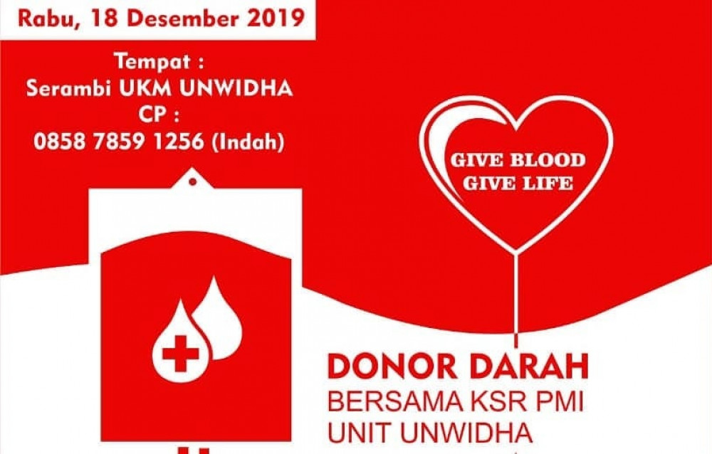 Donor Darah Bersama KSR PMI Unit Universitas Widya Dharma Klaten