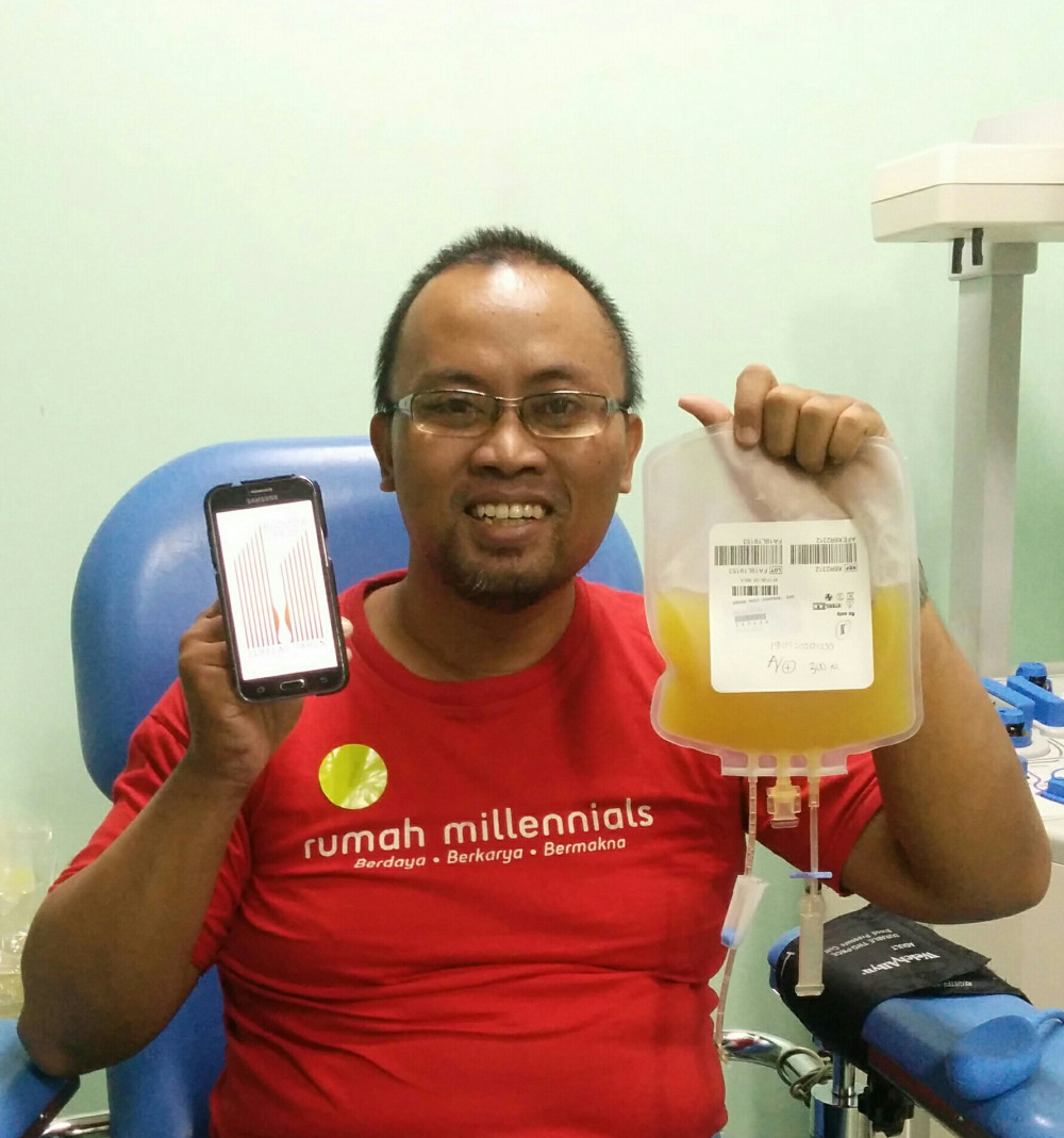 Pembuktian selama 2 minggu ini, melihat jeleknya hasil Donor Darah Apheresis awal bulan kemarin.