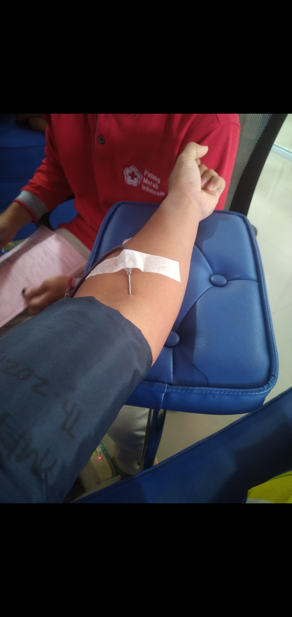 Sempat gak bisa donor karena tensi tidak normal, dan akhirnya bisa